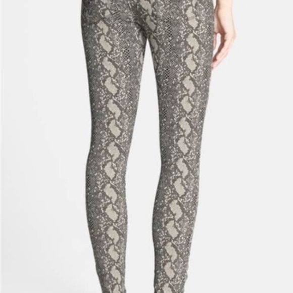HUDSON Nico Python Super Skinny Snake Print Jeans - Picture 2 of 7